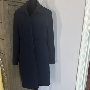JCrew Double Cloth Wool Navy Coat